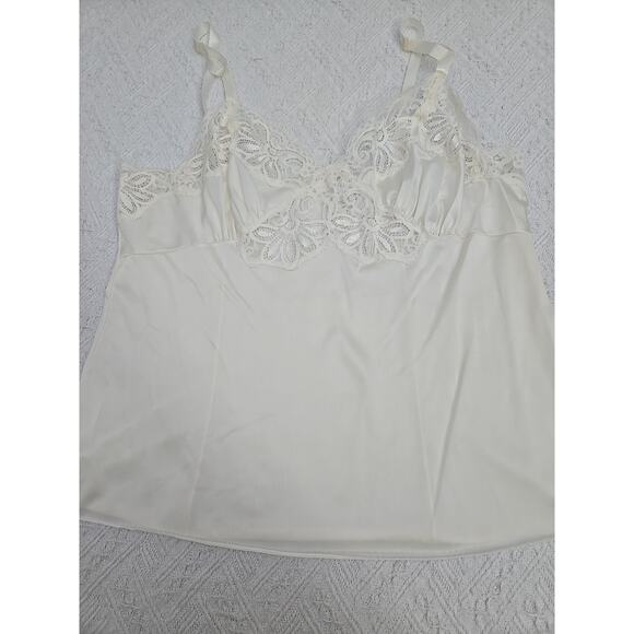 Shadow Line Vintage Lacy Camisole Ivory Sz38 tank top Blouse/Dress Liner - Picture 1 of 6